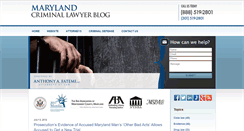 Desktop Screenshot of marylandcriminallawyer-blog.com