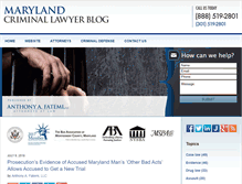 Tablet Screenshot of marylandcriminallawyer-blog.com
